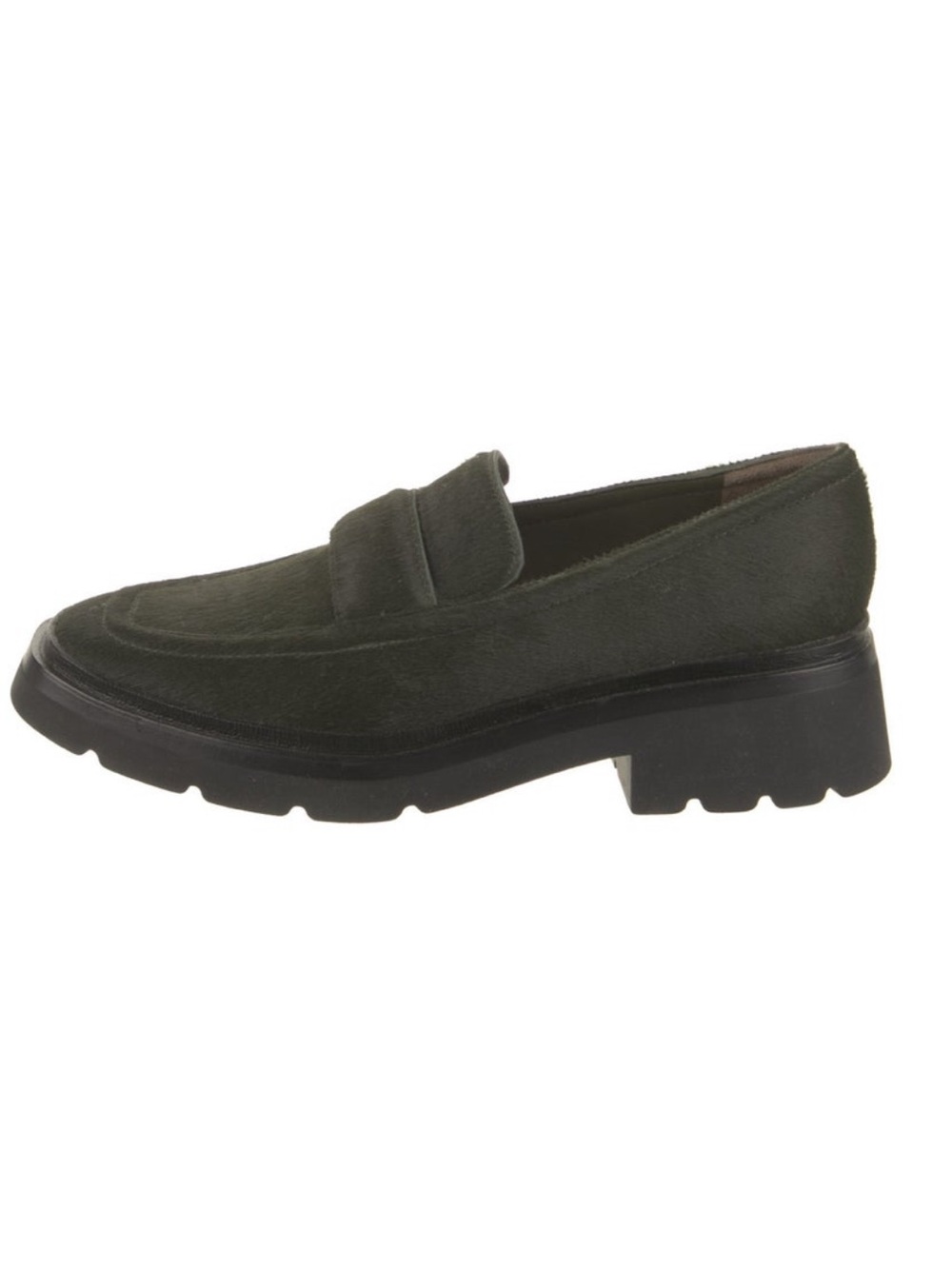 Vince Robin Lug Green Ponyhair Loafers – Lug Sole – Penny Strap – Women’s 6.5